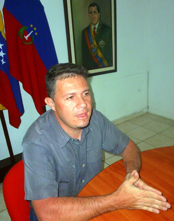 William Gómez, alcalde del municipio Bolívar.