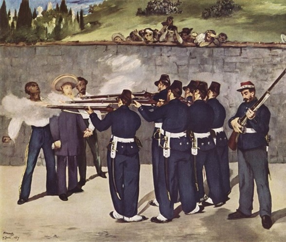 “La ejecución del Emperador Maximiliano”, Édouard Manet (1869).