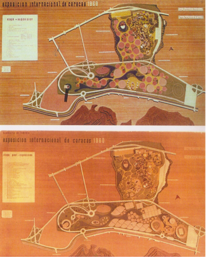 Plan Maestro de la Exposición Internacional de Caracas de 1960 elaborado por Alejandro Pietri y Roberto Burle-Marx.