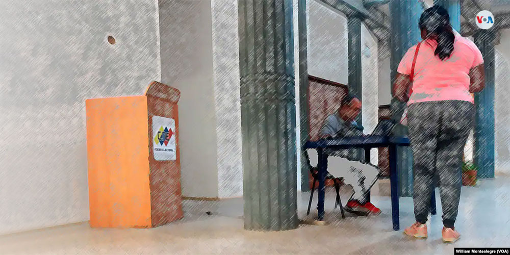 Foto ilustrada del registro de nuevos votantes y de la atención a ciudadanos en una oficina del CNE en Maracaibo, capital del estado Zulia.
